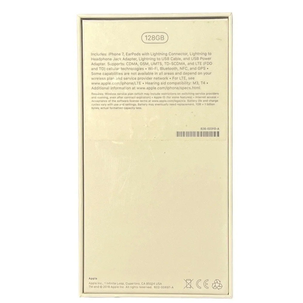 iPhone 7 PRODUCT RED EMPTY Box Only‎ Original Apple Packaging Inserts Set